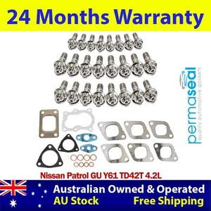 Permaseal Turbo&Manifold Titanium Stud&Gasket Kit For Nissan Patrol GU Y61 4.2L - Picture 1 of 8