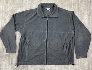 Columbia Jacket Mens XXL 2XL Gray Fleece Full Zip Charcoal Longsleeve - Picture 1 of 13