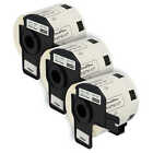 3x Label Roll compatible with Brother PT QL-580 QL-580N QL-650 QL650TD 62x29mm