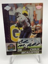 1999 CHRIS MCALISTER ROOKIE AUTO Collector's Edge Card RAVENS ARIZONA WILDCATS
