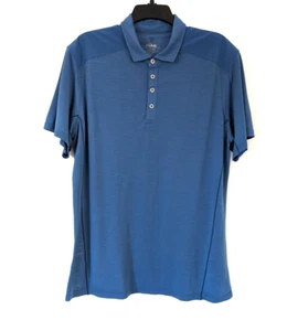 KUHL Polo Men's L Blue Sheer Lightweight Button Short Sleeve Outdoor Logo Shirt - Picture 1 of 12