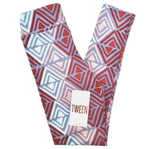 NEW Lularoe Leggings Tween (sz 00-0) Womens Girls Geometric Buttery Soft Stretch - Picture 1 of 14