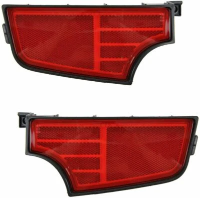 FIT KIA SOUL 2010-2011 REAR REFLECTORS FOG LIGHT BUMPER MOUNTED LAMP MARKER PAIR - Image 1 of 2