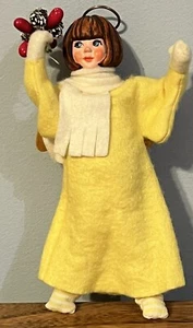 Simpich Character Dolls Angel "Joy" Ornament w/ Pine Cones (No String or Tag) - Picture 1 of 4
