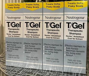 MEGA SALE! x4 Neutrogena T/Gel Therapeutic Shampoo Itchy Scalp Dandruff Exp 2027 - Picture 1 of 2