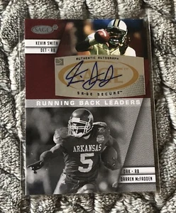 2008 SAGE Squared Kevin Smith Darren McFadden #A-6B Rookie Auto A23 - Picture 1 of 3
