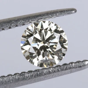 Diamante color E blanco corte redondo natural de 0,25 quilates, certificado VVS2 EGL AB-103 - Imagen 1 de 6