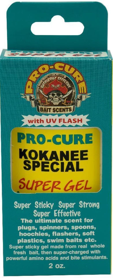 Pro-Cure Super Sticky Gel 2 oz Kokanee Special Scent Attractant w/UV Flash - Image 1 of 1