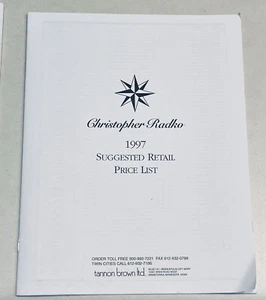 Christopher Radko 2 1997 Kataloge Einzelhandel Großhandelspreislisten Showrooms Regionen - Bild 1 von 2