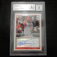 Ken Griffey Jr 2006 Upper Deck INKredible Autographs #IK-KG BGS 8 AUTO!