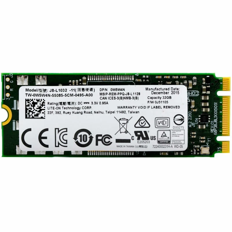 Lite-On 32gb J8-l1032-11 2260 m.2 SSD 60mm B+M Intern Solid State Festplatte - Bild 1 von 4