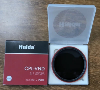 Open Box Haida PRO II CPL-VND 2 in 1 82mm Filter Variable ND 3-7 Stop CPL 2-In-1 - Image 1 of 4