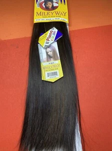 Milkyway 100% Human Hair Yaky Weave_12"_#P1B/4 - Picture 1 of 5
