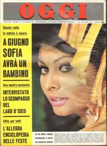 Rivista OGGI Anno 1966 n. 51 del 22 Dicembre - In copertina Sofia Loren - Imagen 1 de 1