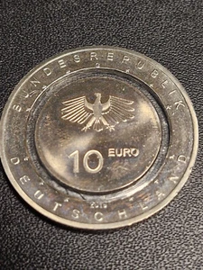 Deutschland - 10€ Gedenkmünze 2019 - "IN DER LUFT"  Polymer - Bild 1 von 2