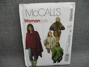 Capas de patrón de costura McCall's M4980 cinco vías polar tallas grandes 26W - 32W 44 46 - Imagen 1 de 2