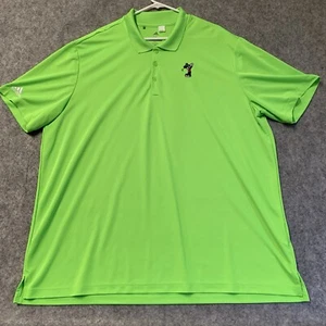 Adidas Golf Disney Polo Shirt Mens 3XL Green Mickey Mouse Golf Short Sleeve - Picture 1 of 17