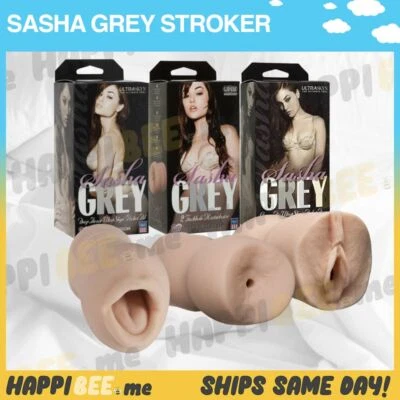 Sasha Gris Bolsillo Coño🍯 Juguete Sexual Masculino Realista Masturbador Acariciador Vagina Manga Foto 1 de 4