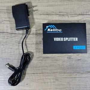 Kelliyo Video Splitter VGA-2002 200MHz 2Port DC 5V - Picture 1 of 6