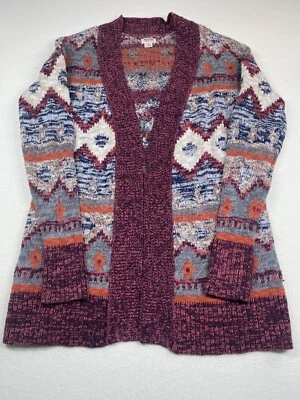 Mossimo Supply Co Medium Women's Cardigan Sweater Grandma Southwest Aztec Boho - Image 1 of 4