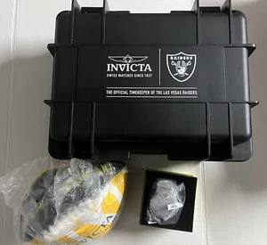 Invicta NFL Las Vegas Raiders Package Deal Watch, Case, Football👇Read Below👇 - Picture 1 of 6
