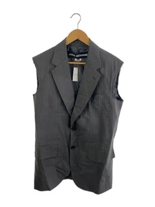 JUNYA WATANABE COMME des GARCONS Tailored Jacket Type Vest XS Wool Grey Stripe - Picture 1 of 4