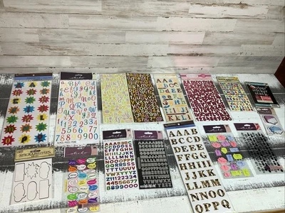 Scrapbook Stickers Letters And Quote Assortment Lot Of 15 - Image 1 of 4