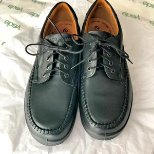 Ecco men's shoes laced black 8.5 (42) - Picture 1 of 8