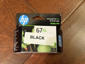 Cartucho de tinta negro de alto rendimiento HP 67XL original OEM genuino nuevo caducado 25 de noviembre - Imagen 1 de 3