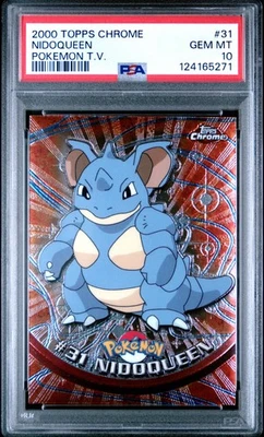 2000 TOPPS CHROME POKEMON T.V. #31 NIDOQUEEN PSA 10 - Image 1 of 2