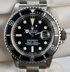 1978 Rolex Submariner 1680 Stainless Steel Watch 2022 Boucherer Service Card - Picture 1 of 11