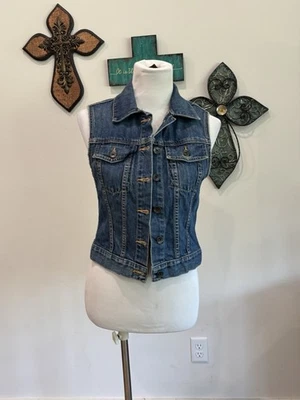 Chaleco vaquero mujer Big Star 1974 talla pequeña sin mangas Foto 1 de 4