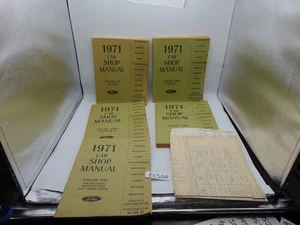 1971 Original Ford Car Shop Manuals Complete, Volumes 1 2 3 4 5 OEM Genuine - Picture 1 of 21