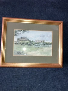 Original Watercolour In Gold Frame Signed 19x14.5cm - Picture 1 of 5