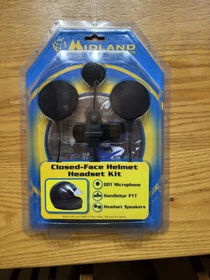 Midland AVPH2 Closed Face Motorcycle Helmet Headset kit - Image 1 of 2