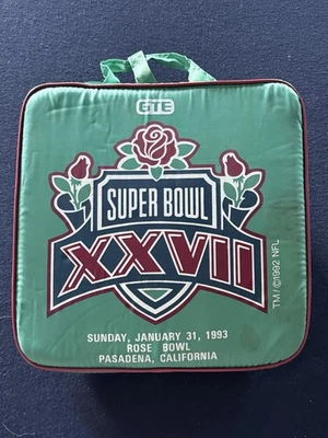 Cojín de 27 asientos vintage Super Bowl XXVII 1993 Cowboys vs Bills con regalos Foto 1 de 4