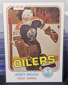 01-02 Topps Archives Andy Moog Rookie Reprint 🚨🚨🚨 Edmonton Oilers - Picture 1 of 2