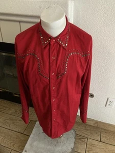 Camisa Western Scully Hombre Vaca Tachonada Niños Talla L - Imagen 1 de 18