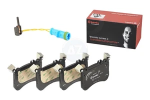 FOR MERCEDES A45 CLA45 GLA45 AMG BREMBO FRONT BRAKE PADS SET & WEAR SENSOR WIRE - Picture 1 of 1