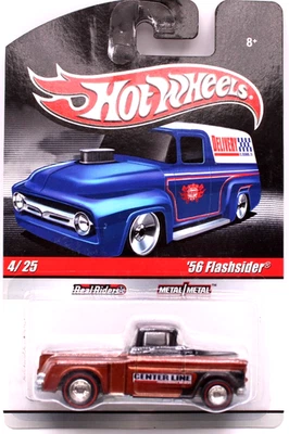 Hot Wheels 2010 Slick Rides #4 1956 Flashsider met. RLRR marrón/negro Foto 1 de 4