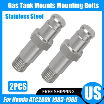 2PCS For Honda ATC 200 X 200X Gas Tank Mounts Mounting Bolts 1983 1984 1985 US — 第 1/4 张图片