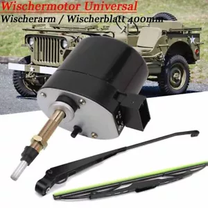 Universal Scheibenwischermotor 105°Arm Blatt Wischermotor Traktor Boot 12V DE - Bild 1 von 19
