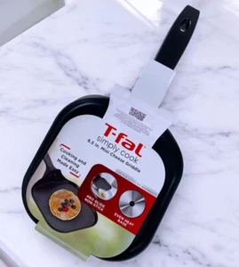 T-fal Specialty Nonstick Mini-Cheese Griddle Cookware, 6.5-Inch Black BRAND NEW - Picture 1 of 5