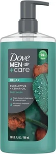 Dove Men Care Body Wash Eucalyptus Cedar Oil Plant Cleansers Moisturizers 26 Oz - Picture 1 of 10