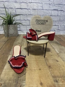 Loeffler Randall Women'S Vera-Ksrr Slide Red Sandal Size 7 - Picture 1 of 10