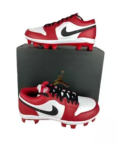 NUEVO Botines de béisbol Jordan 1 retro MCS moldeados bajos para hombre gimnasio rojos negros CJ8524-611 - Imagen 1 de 13