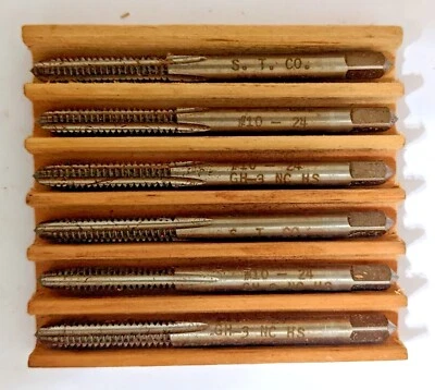 10-24 NC GH3 4 FLUTE PLUG HAND TAP HSS STANDARD TOOL (QTY: 6) USA NOS - Image 1 of 4