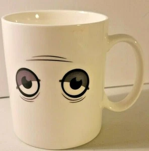 'Wake Up Sleepy Head' Ceramic Coffee Mug Heat Sensitive Eyes That Open and Close - Picture 1 of 3