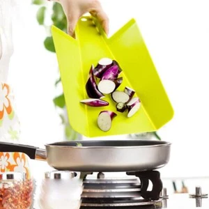 Kitchen Folding Cutting Board Tool Plastic Cutting Boards Green Red Grey - Picture 1 of 10