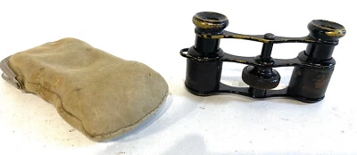 Ancienne mini Paire de Jumelles de Théâtre avec étui - Photo 1/4